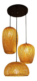 Suspension decoratif Ambre et Rouge avec diffusion lumineuse harmonieuse E27 Y6-9802