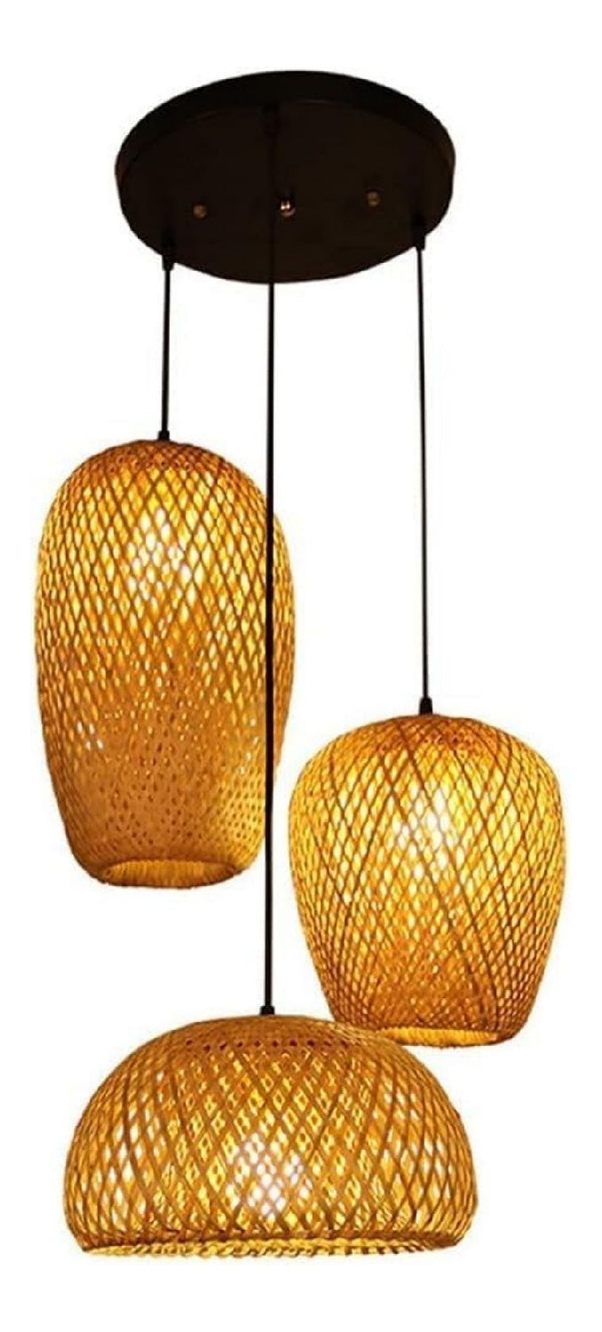 Suspension decoratif Ambre et Rouge avec diffusion lumineuse harmonieuse E27 Y6-9802