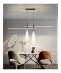 Luminaire Noir et Ambre a silhouette graphique de type suspension 40W 3000K