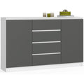 Commode de rangement avec quatre tiroirs et deux portes pour un int erieur moderne