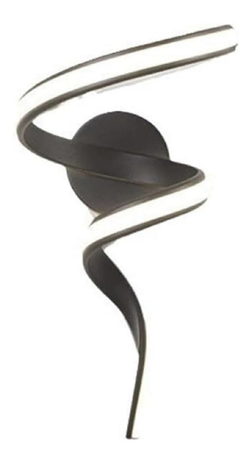 Luminaire Noir et Ambre a silhouette graphique de type applique murale 60 W