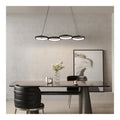 Suspension Noir a presence elegante et lumiere agreable 48W 4000K