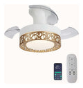 Lustre decoratif Blanc et Dore avec diffusion lumineuse harmonieuse