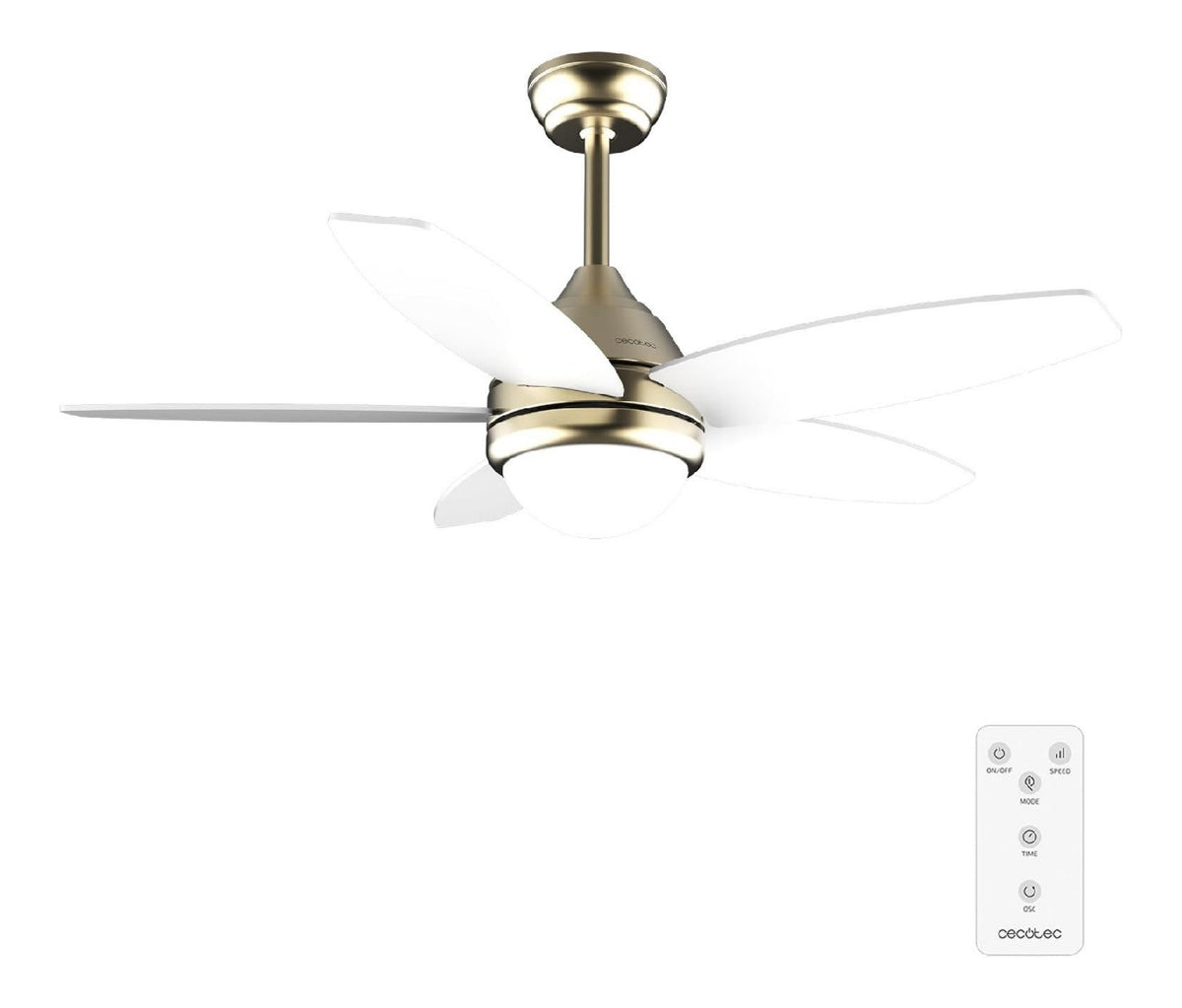 Eclairage Blanc et Dore contemporain en version luminaire 53 W