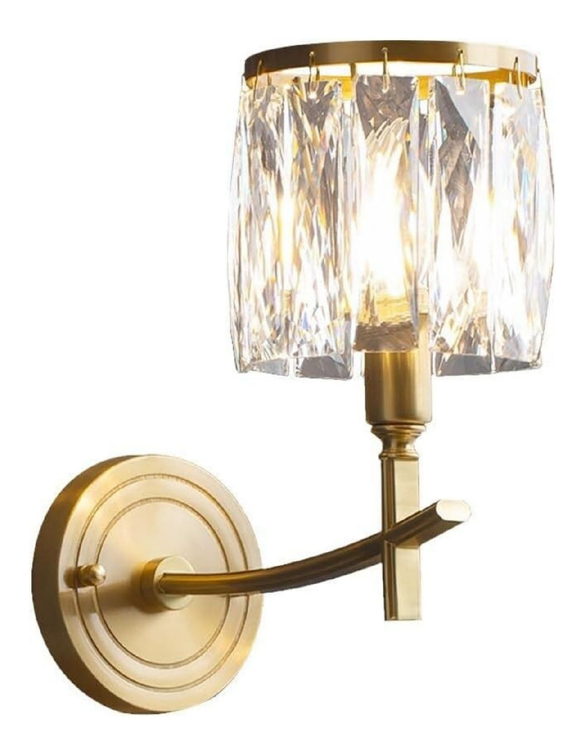 Applique murale Ambre et Transparent au style moderne avec conception fonctionnelle 40W E14