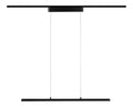 Suspension Noir et Blanc aux lignes epurees avec eclairage confortable 41 W 2700 K