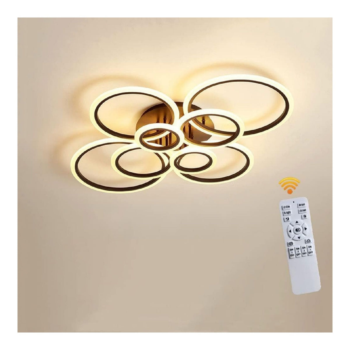 Eclairage Noir et Blanc contemporain en version suspension 86W 3000K
