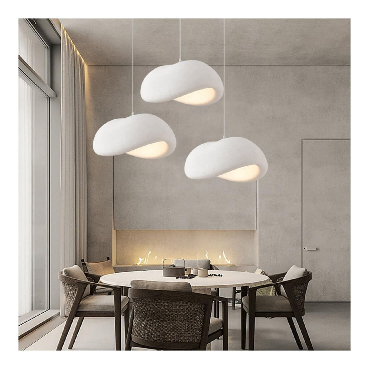 Eclairage Blanc et Ambre contemporain en version suspension E27 P3-6500