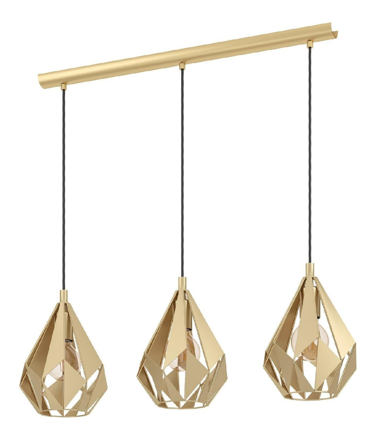 Solution lumineuse Dore et Rouge au dessin sobre en format suspension 60 W E27