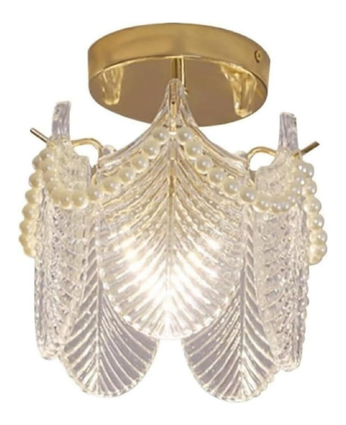 Eclairage Dore et Ambre contemporain en version plafonnier E14