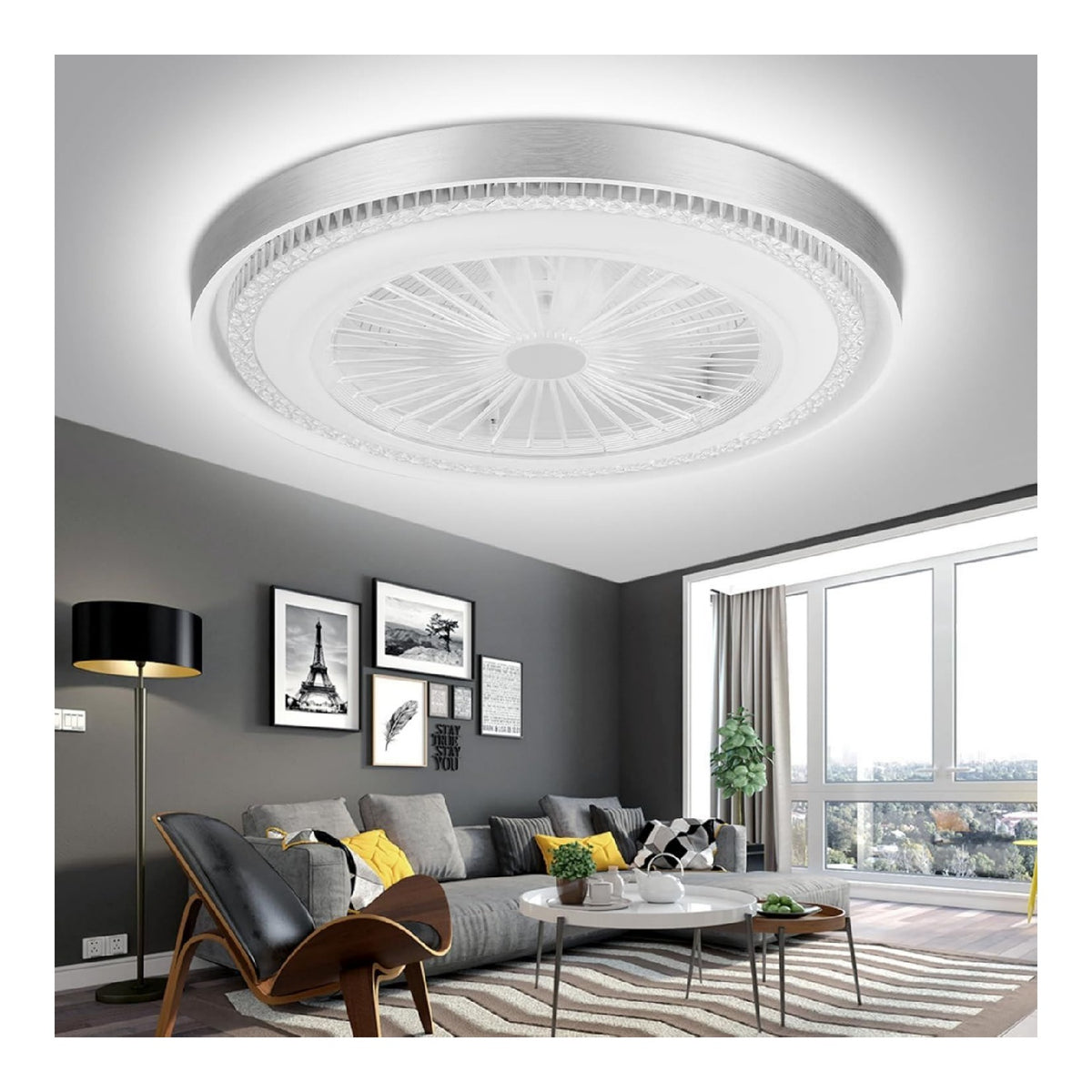 Luminaire decoratif Blanc et Ambre avec diffusion lumineuse harmonieuse 4500K