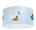 Luminaire Blanc et Rouge a silhouette graphique de type suspension 60 W IP20 GT-8401