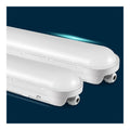 Plafonnier Blanc et Rouge a presence elegante et lumiere agreable 60W IP65 6000K