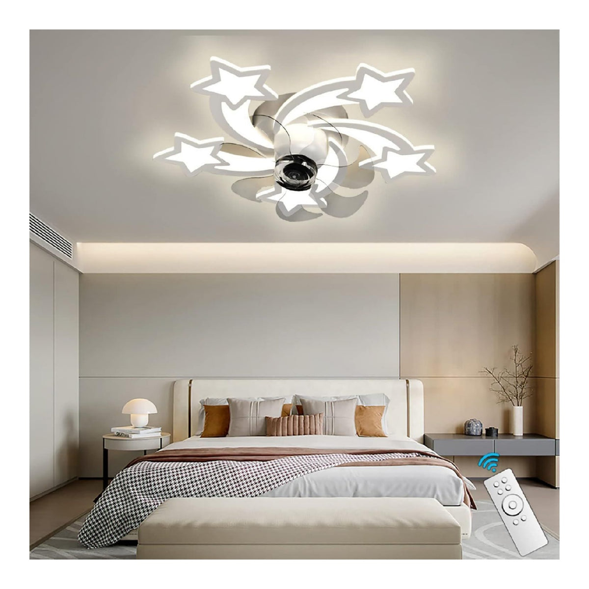 Plafonnier Blanc et Ambre au style moderne avec conception fonctionnelle 3000K