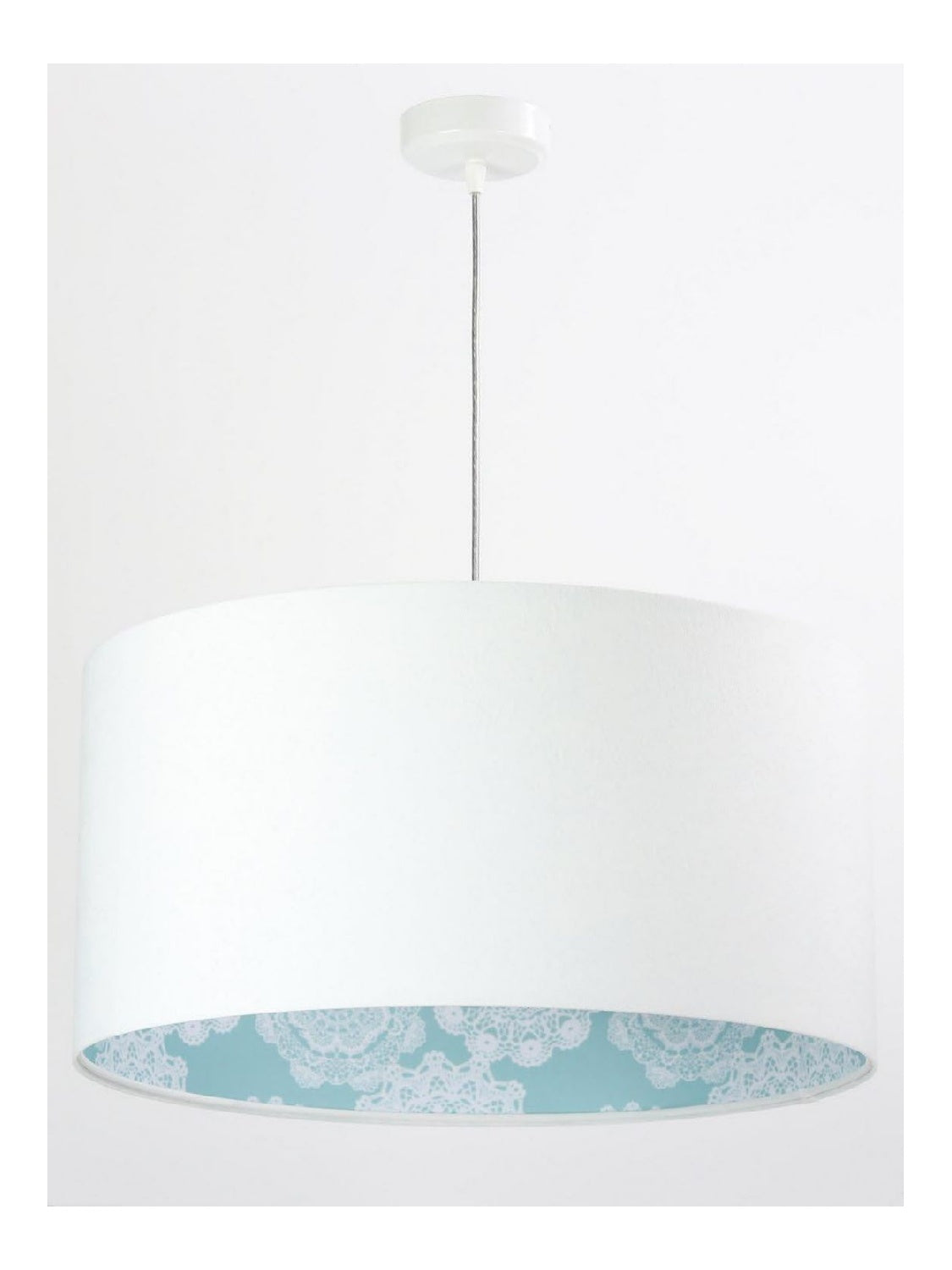 Luminaire Blanc et Bleu a silhouette graphique de type suspension 60 W IP20