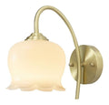 Applique murale Ambre et Vert aux lignes epurees avec eclairage confortable 40 W