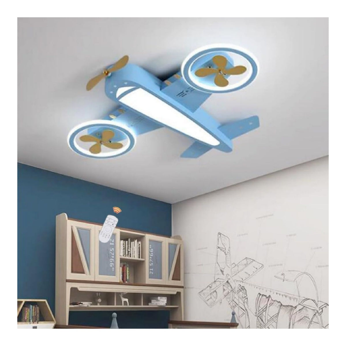 Solution lumineuse Blanc et Ambre au dessin sobre en format lustre 68W 3000K