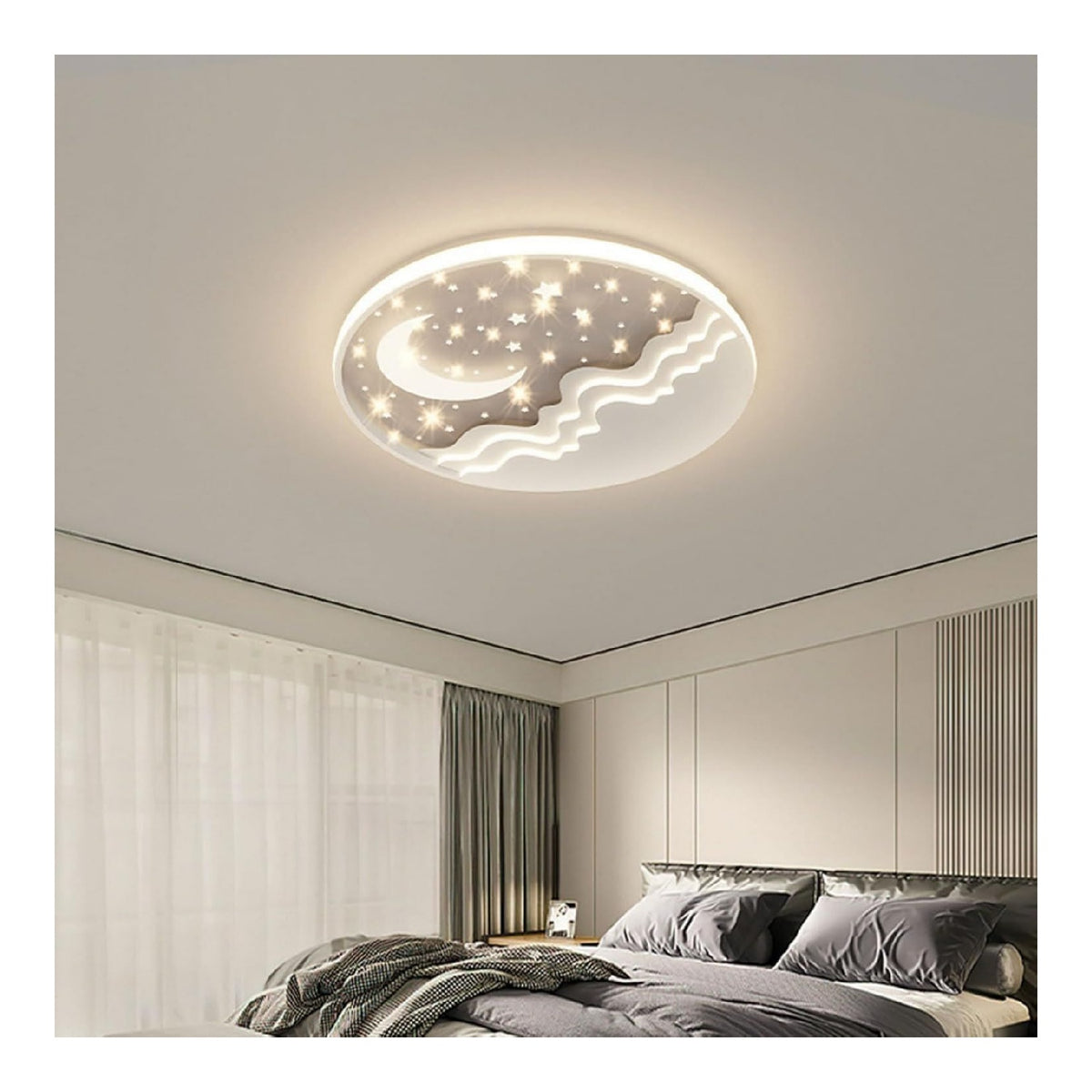 Solution lumineuse Blanc et Ambre au dessin sobre en format luminaire 3000 K 55-2672