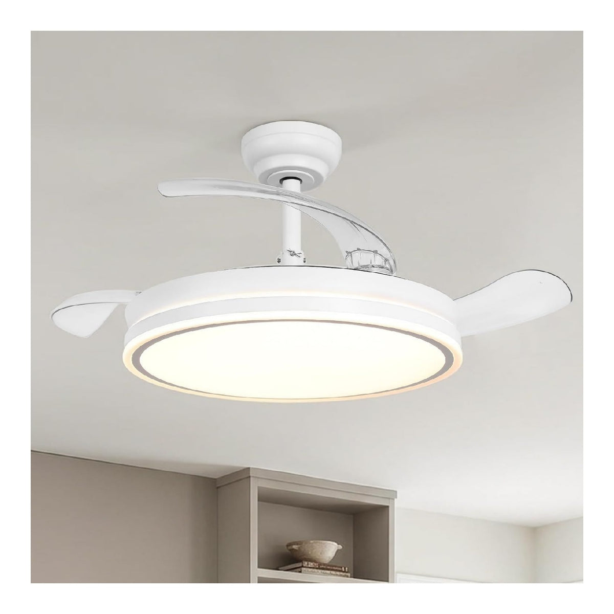 Lampe de table Blanc et Ambre a presence elegante et lumiere agreable 36W 3000 K