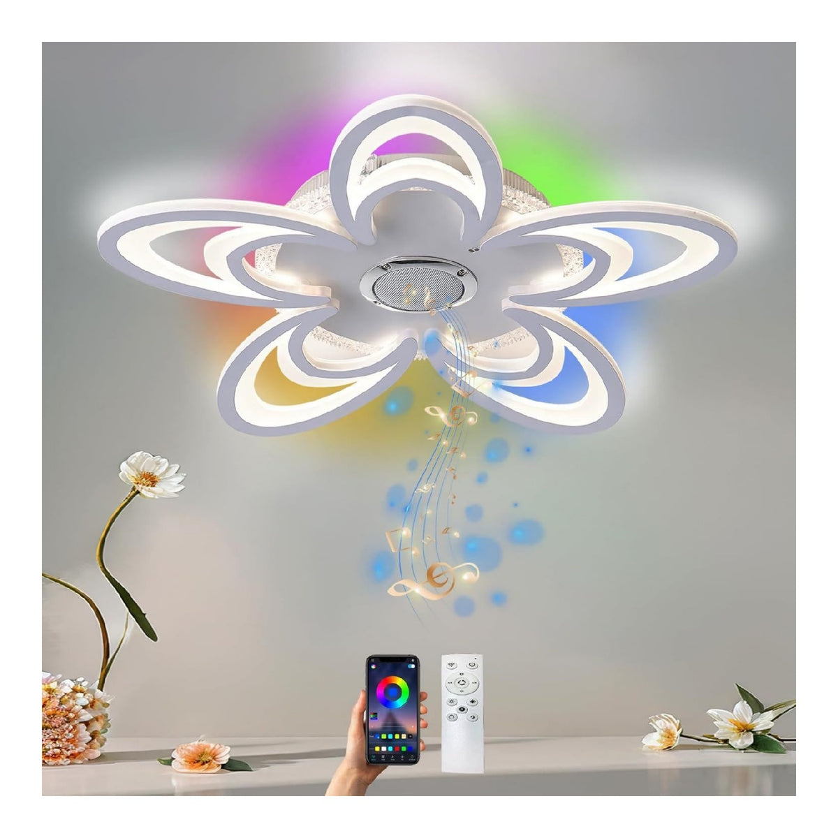 Solution lumineuse Blanc et Ambre au dessin sobre en format lustre 40W 3000K