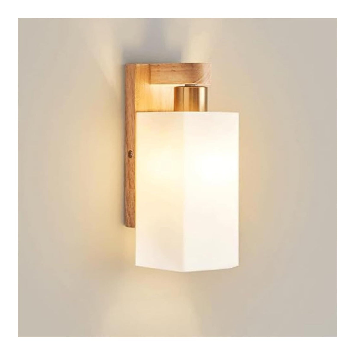 Applique murale Blanc et Ambre au style moderne avec conception fonctionnelle 40 W E14