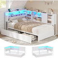 Commodes avec tiroirs sur roulettes blanc variante 2840