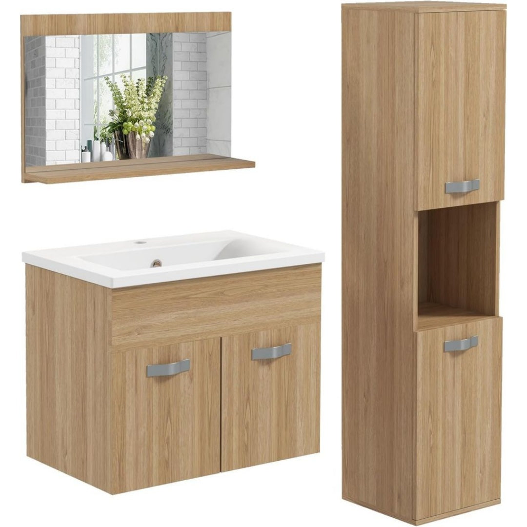 Meubles sur pied avec tiroirs reglable blanc