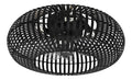 Luminaire Noir et Ambre a presence elegante et lumiere agreable E27