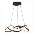 Luminaire Blanc et Marron a silhouette graphique de type suspension 64 W 6500K E27