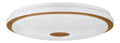 Plafonnier Blanc et Ambre aux lignes epurees avec eclairage confortable BR-5578